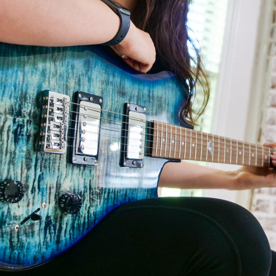 Overhead Electric Faded Blue Travel Guitar - OE990BL