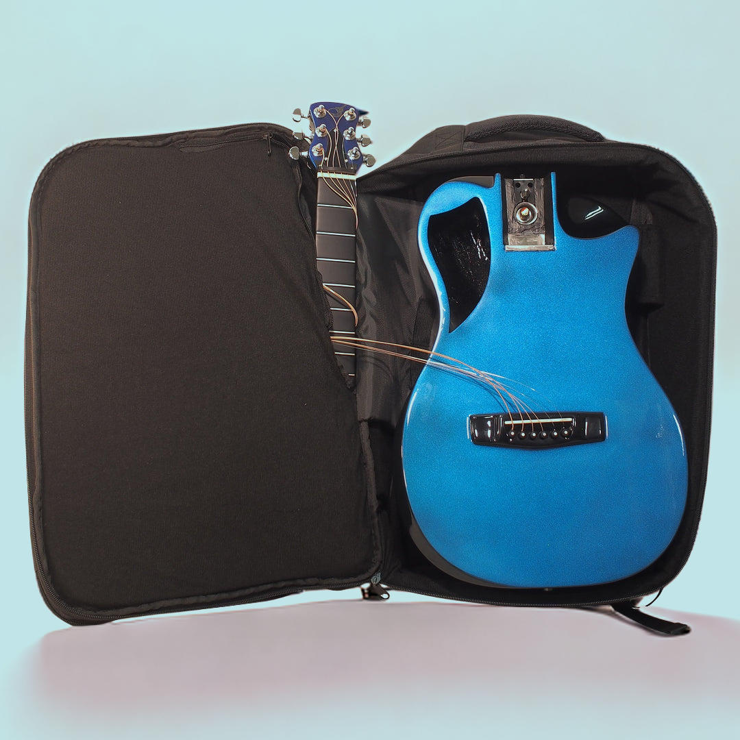 Blue Purple Color-Shift Gloss Carbon Travel Guitar – OF660BP