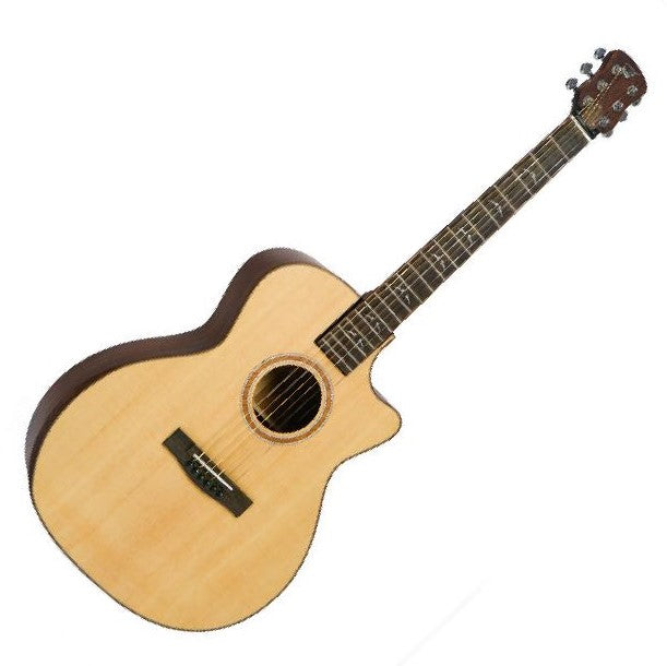 Solid Sitka / Mahogany GA Cutaway Travel Guitar- FF412C