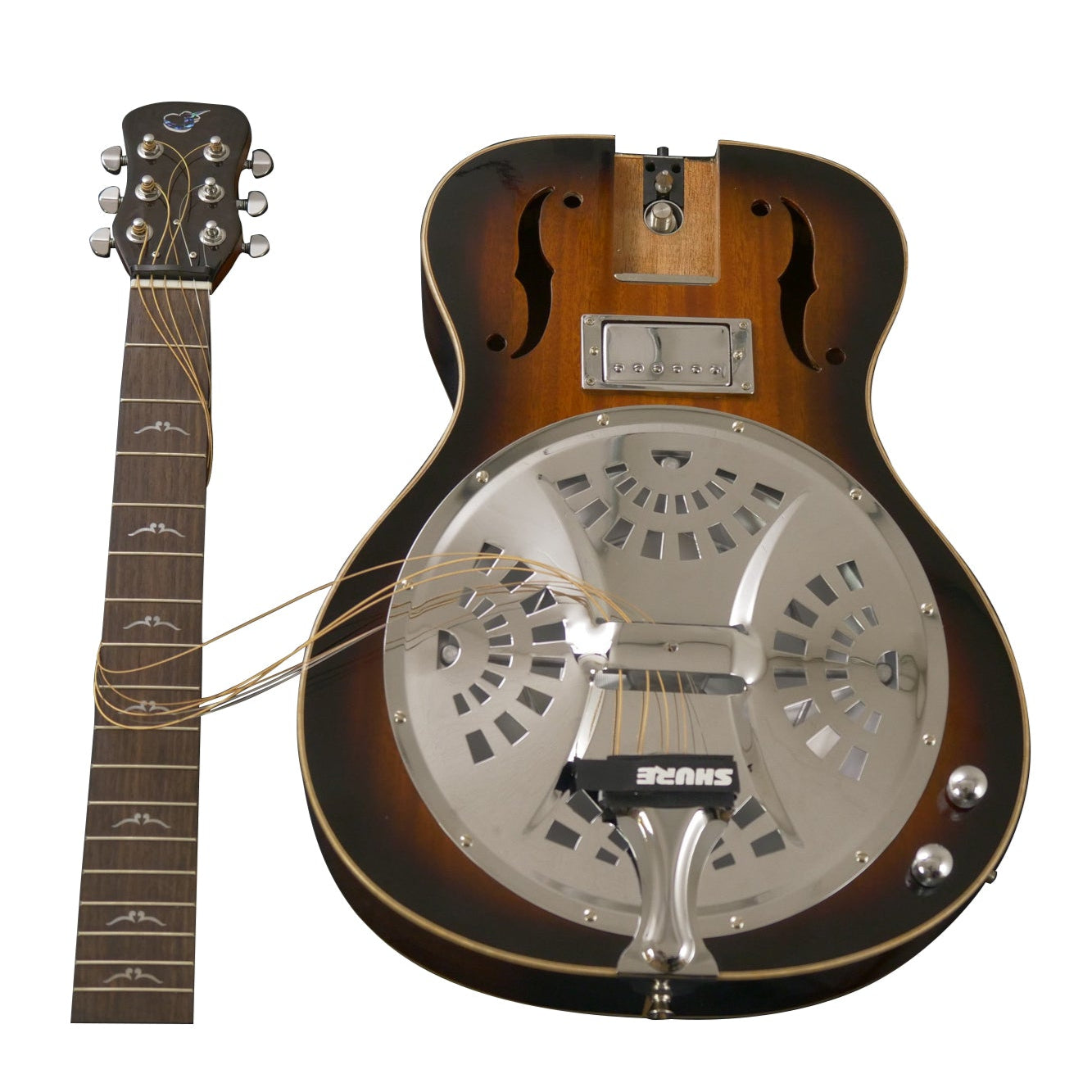 First Class Electric Resonator Mahogany Burst – FR300BE