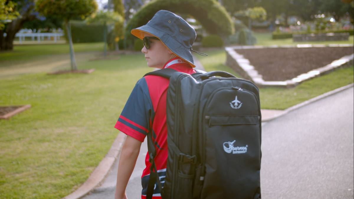 Overhead Electric Cherry Sunburst Travel Guitar - OE990CB