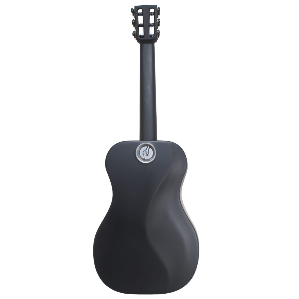 Black Matte Carbon Fiber Crossover Classical Travel Guitar- OC660M