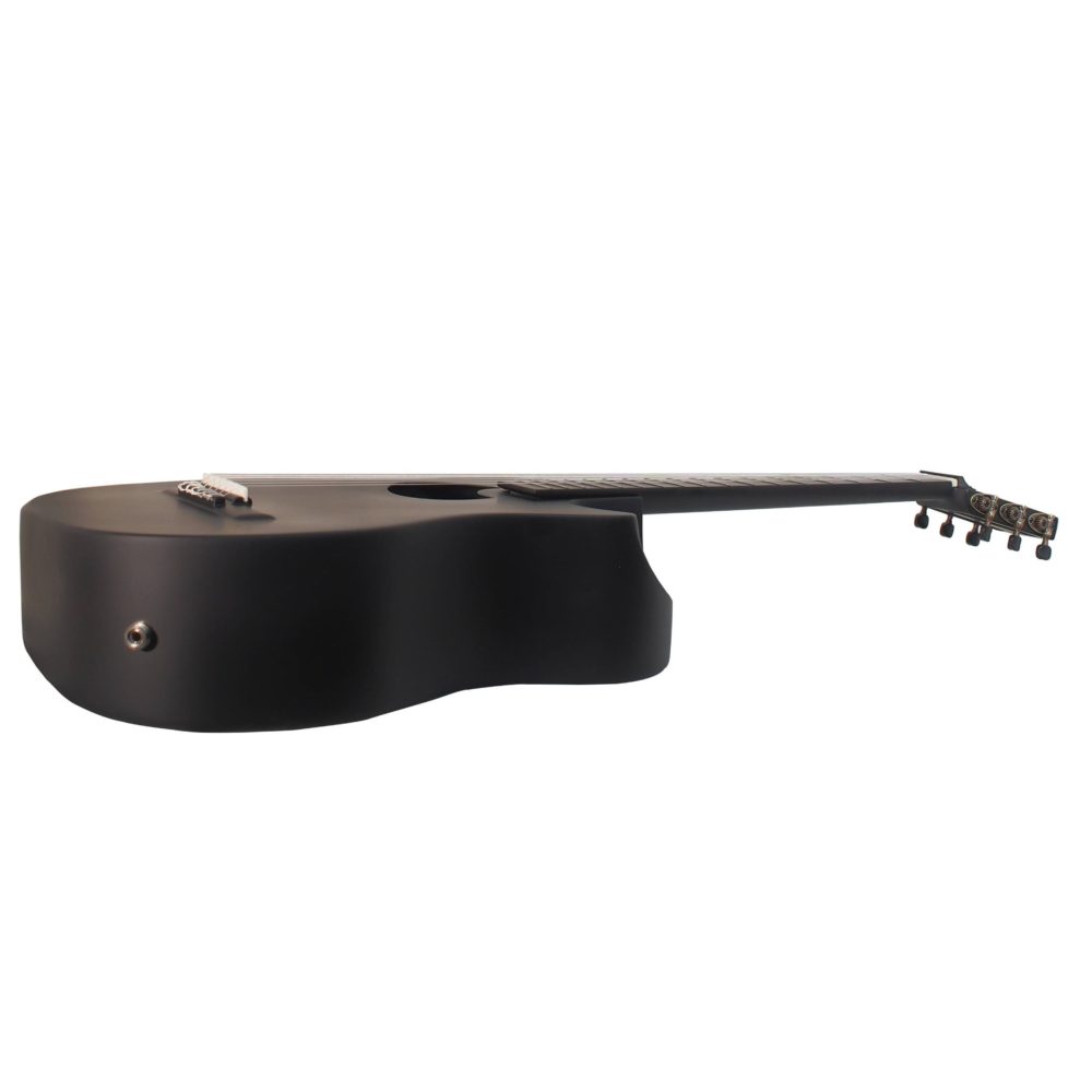 Black Matte Carbon Fiber Crossover Classical Travel Guitar- OC660M