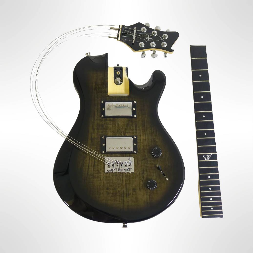 Overhead Electric Black Travel Guitar – OE990BK