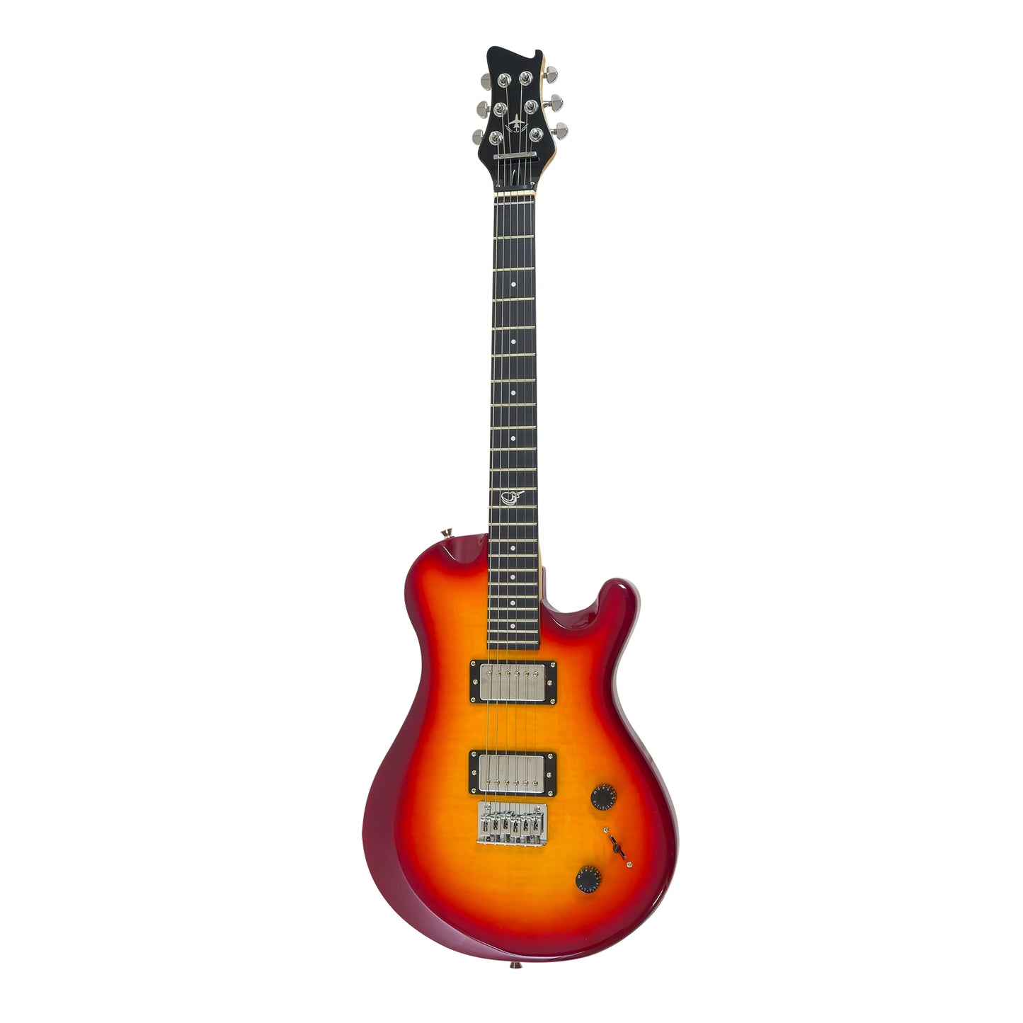 Overhead Electric Cherry Sunburst Travel Guitar - OE990CB