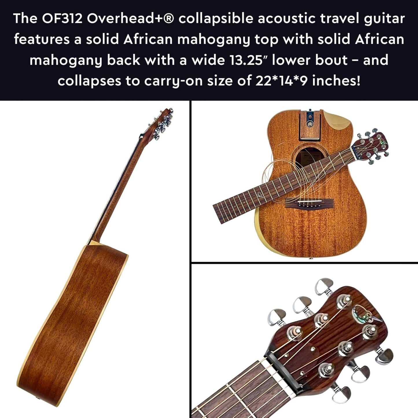 Solid Top/Back Mahogany – OF312C