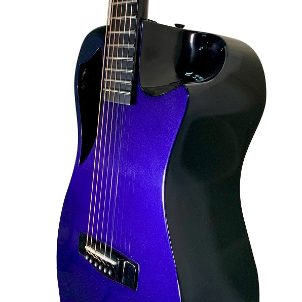 Blue Purple Colour-Shift Gloss Carbon Travel Guitar – OF660BP