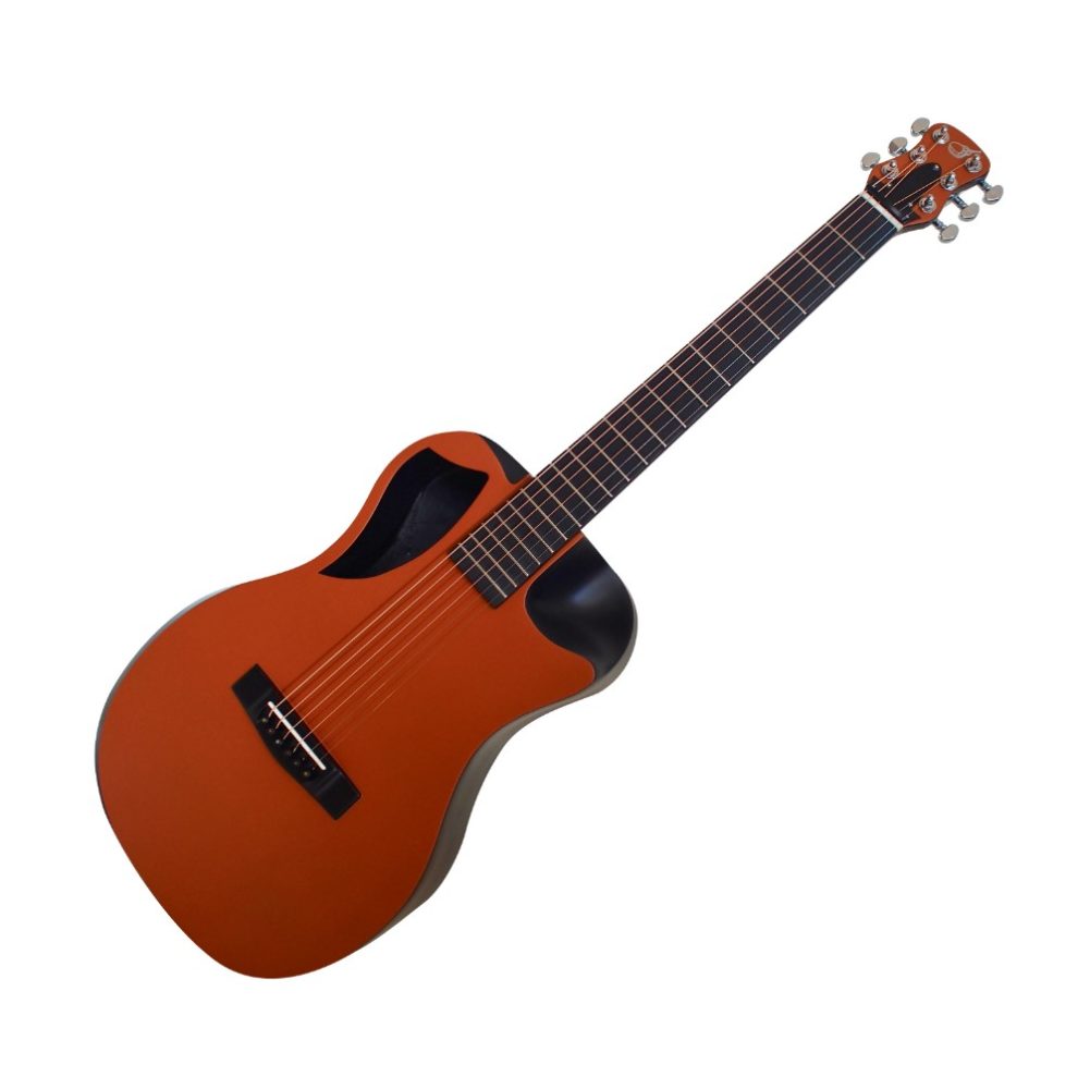 Orange Top Matte Carbon Travel Guitar- OF660O1M