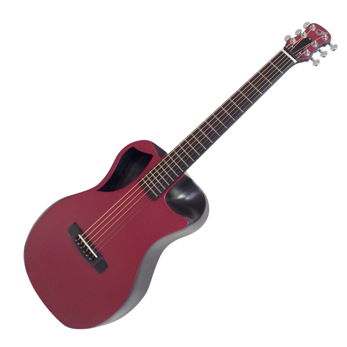 Burgundy Top Matte Carbon Travel Guitar - OF660R1M