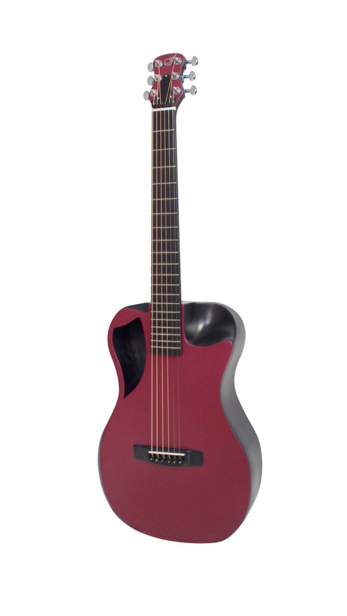 Burgundy Top Matte Carbon Travel Guitar - OF660R1M