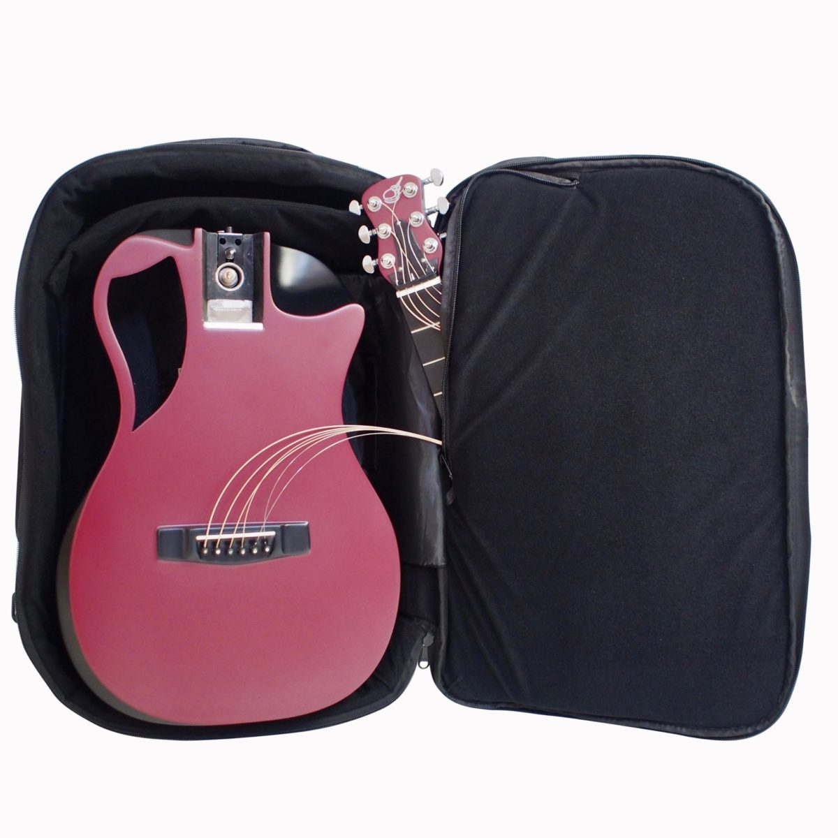 Burgundy Top Matte Carbon Travel Guitar - OF660R1M