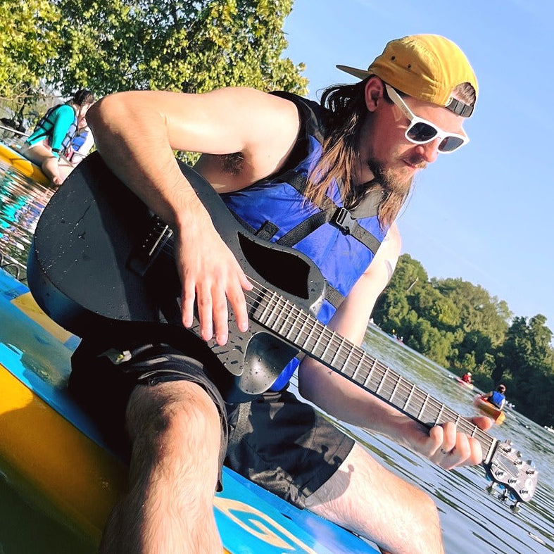 Black Matte Carbon Travel Guitar- OF660M