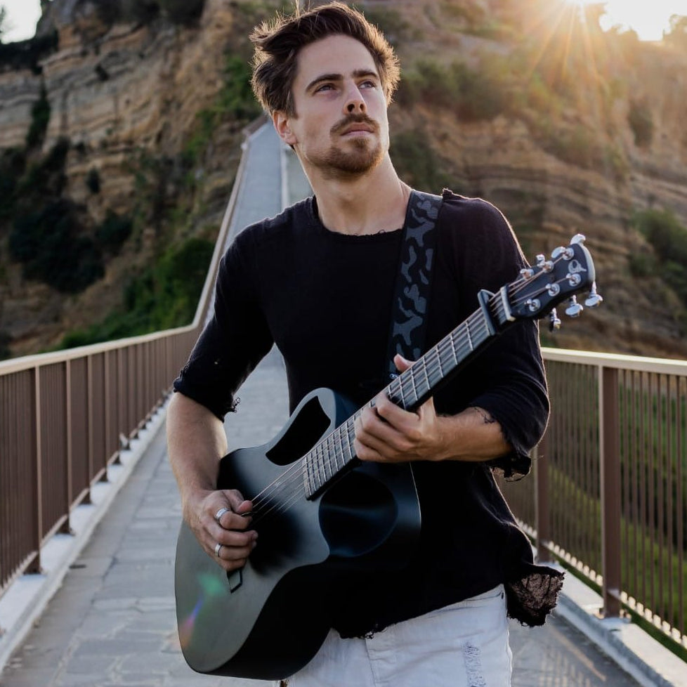 Black Matte Carbon Travel Guitar- OF660M