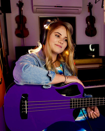 Carbon Fiber Electric Purple Top Travel Bass – OB660P1