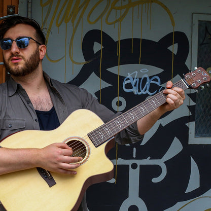 Solid Sitka / Mahogany GA Cutaway Travel Guitar- FF412C