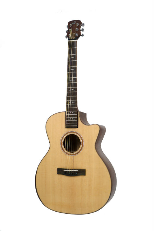 Solid Sitka / Mahogany GA Cutaway Travel Guitar- FF412C