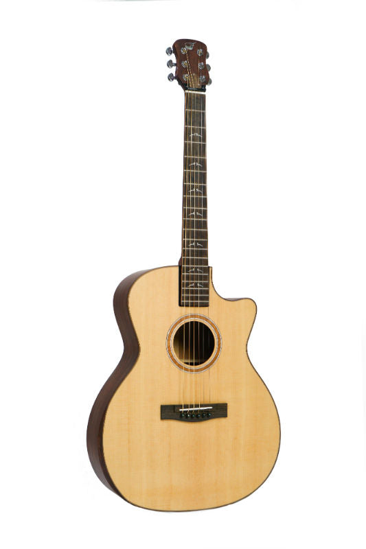 Solid Sitka / Mahogany GA Cutaway Travel Guitar- FF412C