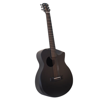 Black Matte Carbon First Class Travel Guitar- FF660M