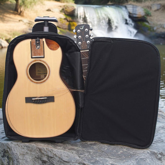 Solid Sitka / Solid African Mahogany Parlor Travel Guitar - FP412-13C