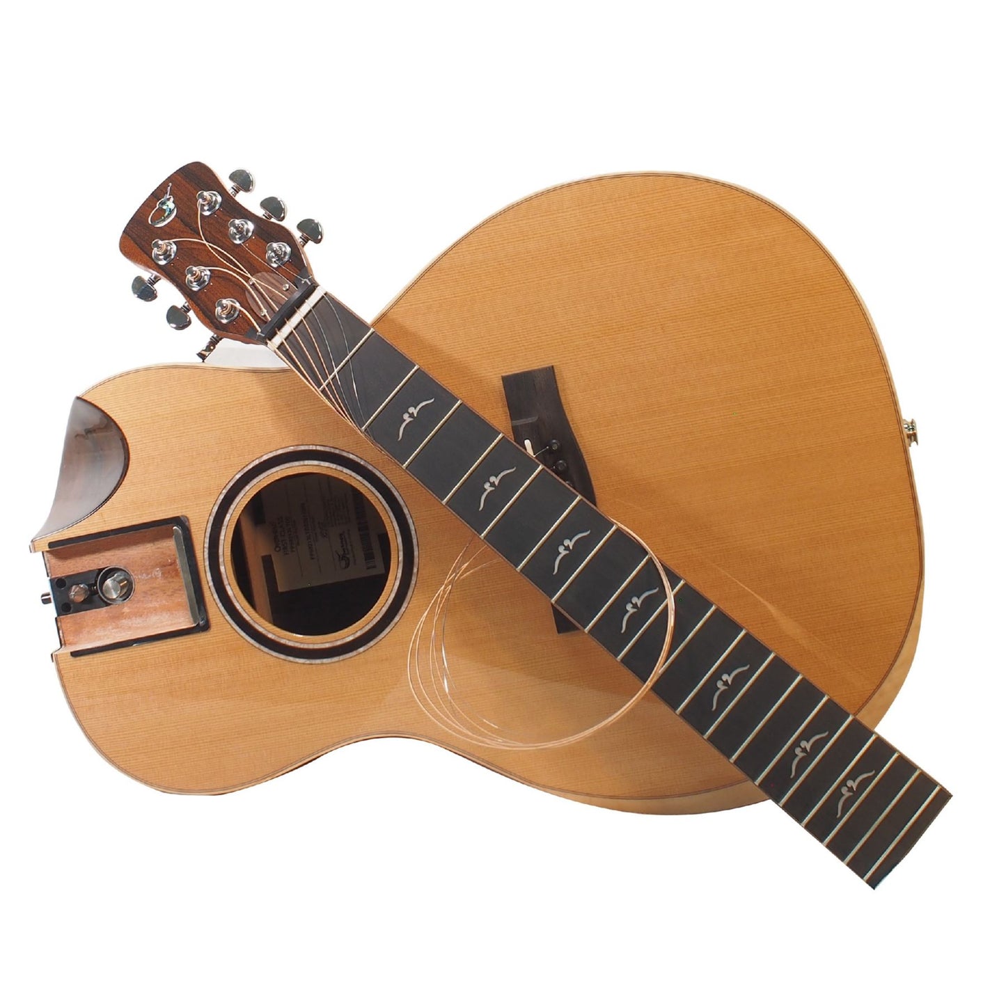 Western Cedar Top, Solid Zircote Back 13-Fret Parlor Travel Guitar- FP59213LTD2