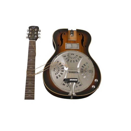 First Class Electric Resonator Mahogany Burst – FR300BE