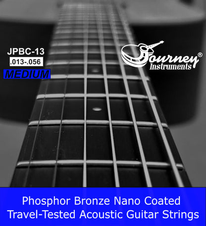 JPBM-13 Journey Phosphor Bronze Coated Acoustic Strings, MEDIUM, 13-56