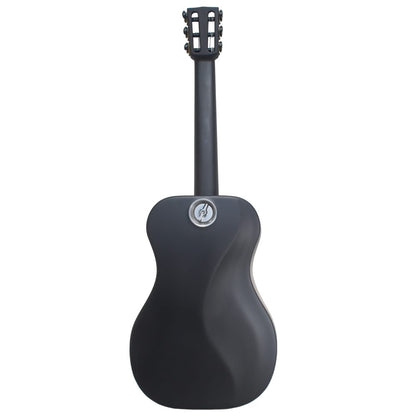 Black Matte Carbon Fiber Crossover Classical Travel Guitar- OC660M
