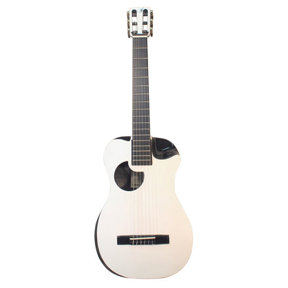 Gloss White Top Carbon Fiber Crossover Classical Travel Guitar- OC660W1
