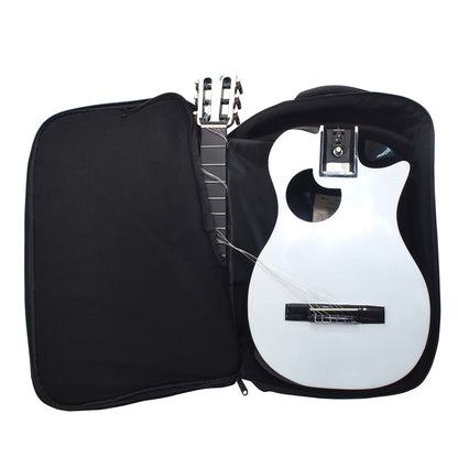 Gloss White Top Carbon Fiber Crossover Classical Travel Guitar- OC660W1