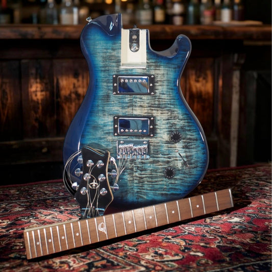 Overhead Electric Faded Blue Travel Guitar - OE990BL
