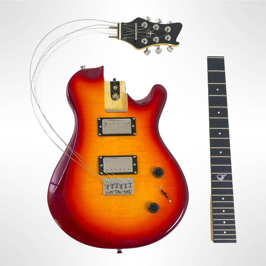 Overhead Electric Cherry Sunburst Travel Guitar - OE990CB