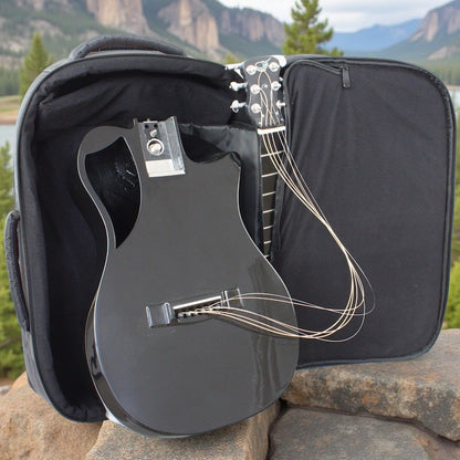 Black Gloss Carbon Travel Guitar - OF660