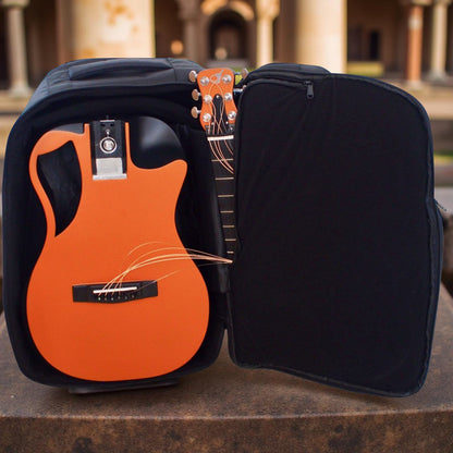 Orange Top Matte Carbon Travel Guitar- OF660O1M
