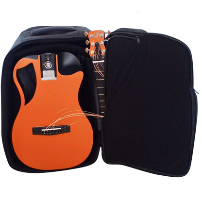 Orange Top Matte Carbon Travel Guitar- OF660O1M