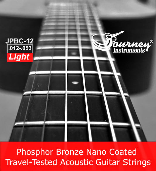 Journey Phosphor Bronze Coated Acoustic Strings, Light, 12-53 (Available Now!)