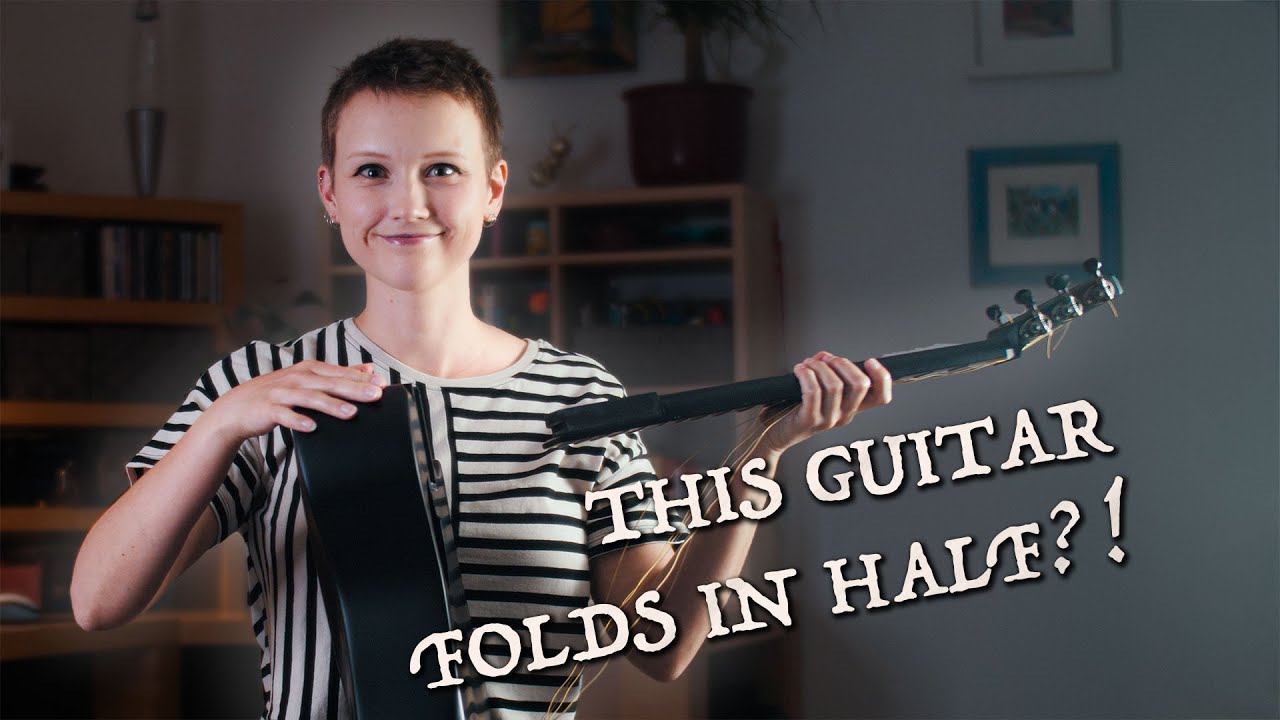 Load video: This guitar folds in half